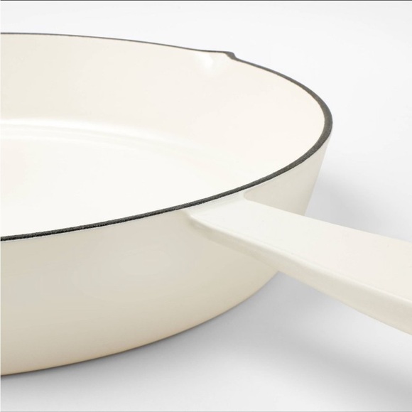 12" Enamel Skillet Light Gray - Figmint - Picture 3 of 5